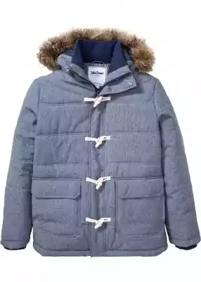 Świetna kurtka zimowa z kapturem z odpinanym sztucznym futerkiem.