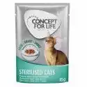 Korzystny pakiet Concept for Life, 48 x 85 g - Sterilised Cats w sosie