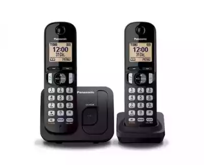 Panasonic KX-TGC212 Dect Black+ dodatkow Smartfony i lifestyle/Smartfony i telefony/Telefony stacjonarne