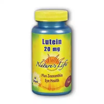 Nature's Life Lutein, 20 mg, 60 kapsułek Podobne : Lutein - Luteina W Kapsułkach - 90 kaps. - 116285