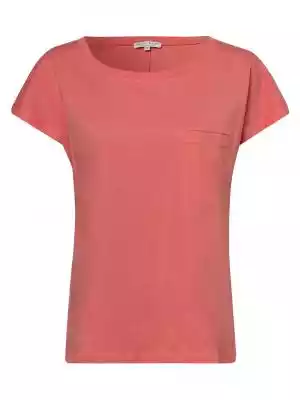 Przycięte rękawy i kieszeń piersiowa – T-shirt marki Marie Lund tworzy swobodne,  miejskie stylizacje w stylu ulicznym.