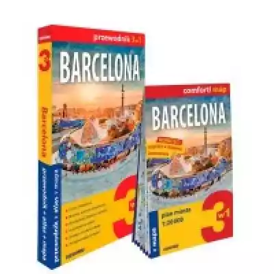 Barcelona 3w1: przewodnik + atlas + mapa Książki > Przewodniki i mapy > Europa