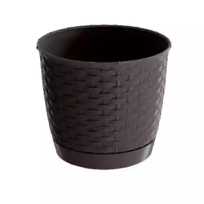 Doniczka Ratolla Round ciemnobrązowy, wy Podobne : Doniczka ceramiczna SONA 10x12 cm - 928278