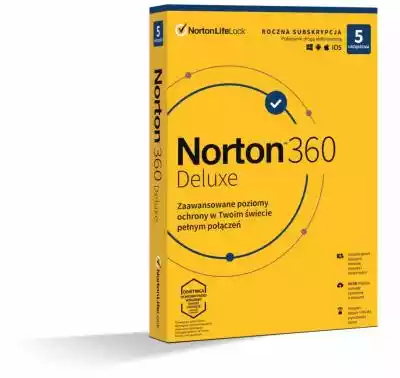 Symantec Norton 360 Deluxe 5 Pc 12 miesi oprogramowanie komputerowe