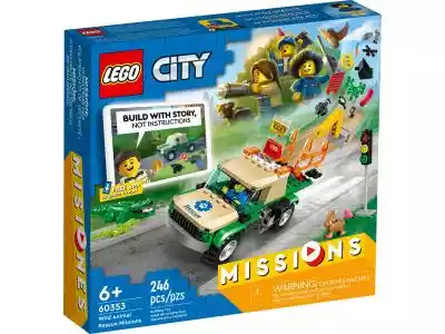Klocki LEGO City Misje ratowania dzikich Podobne : Klocki LEGO City Płyty drogowe 60304 - 177661