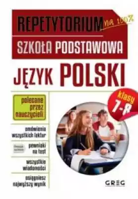 Repetytorium - szkoła podstawowa - język polski to najnowsza publikacja dla uczniów klas 7-8,  która znacząco ułatwi opanowanie tematów zawartych w podstawie programowej. Uczeń odnajdzie tu omówienia treści i problematyki lektur szkolnych oraz rozdziały poświęcone między innymi analizie i 