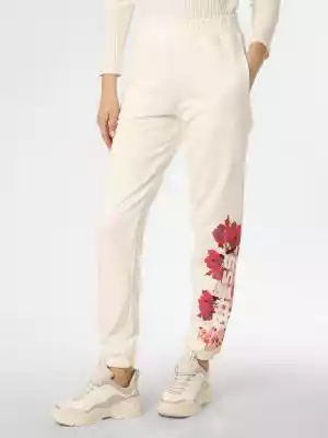 GUESS - Damskie spodnie dresowe, biały Podobne : Damskie Spodnie Dresowe Błękit Nieba z Kieszeniami na Suwak - ZIMNO - 3577