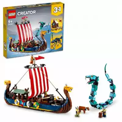 Lego Creator Statek wikingów i wąż Midga Allegro/Dziecko/Zabawki/Klocki/LEGO/Zestawy/Creator 3 w 1
