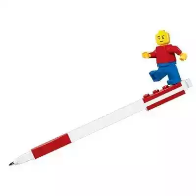 Zaprojektowane w duchu skandynawskiego designu,  długopisy żelowe czerwone LEGO® wyróżniają się prostotą i funkcjonalnością. Zawierają elementy z klocków,  dzięki którym można je z łatwością przymocować do notatnika i piórnika LEGO® lub innych przyborów szkolnych LEGO®. Długopisy można ze 