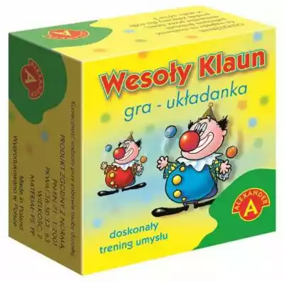 Alexander Układanka Wesoły Klaun Allegro/Kultura i rozrywka/Gry/Towarzyskie/Planszowe/Logiczne i edukacyjne