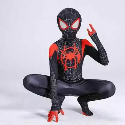 Czarny kostium Spidermana gra najlepszy  Podobne : Kostium Spidermana Kids S Do wersetu pająka 11-12 Years - 2713608