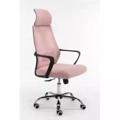 Fotel obrotowy Ara różowy Podobne : Fotel do biurka obrotowy niebieski FLAVO - 164047