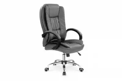 Klasyczny fotel biurowy ekoskóra szary P Podobne : Fotel biurowy z podporą czarny ZONERI - 161611