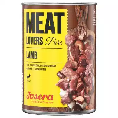 Idealny wybór dla psów z nadwrażliwym układem pokarmowym: Josera Meatlovers Pure to soczysta karma,  która charakteryzuje się dobrze tolerowaną recepturą. Mokra karma dla dorosłych psów zawiera tylko jedno źródło białka zwierzęcego w dużej ilości. Wysoka zawartość mięsa to delikatne mięso 