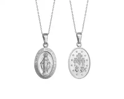 Medalik srebrny Cudowny wizerunek Matki Boskiej