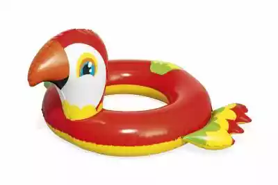 Koło do pływania zwierzątko Papuga Koła do pływania w kształcie zwierząt pomagają dzieciom cieszyć się wodą dając zabawę i bezpieczeństwo! Każde kółko jest wykonane z wytrzymałego materiału winylowego i zaprojektowane w rozmiarze idealnym dla dzieciaków. Zawór bezpieczeństwa sprawia,  że p