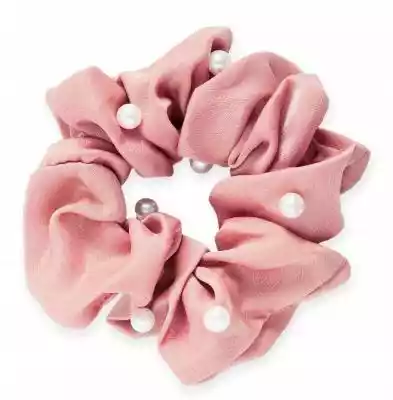 Gumka do włosów satyna pudrowa różowa pe Podobne : Pudrowa sukienka z przekładanym dekoltem i tiulowymi rękawami Rosalind - pudrowy - 61947
