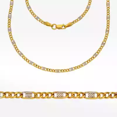 Łańcuszek ze złota 50cm Figaro Biżuteria złota > Łańcuszki złote