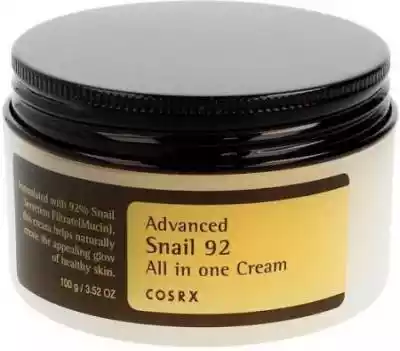 Cosrx Advanced Snail 92 All in One Cream Podobne : BOB SNAIL Przekąska jabłkowo-malinowa z owoców bez dodatku cukru 60 g - 254485