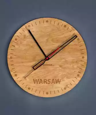 Dekoracyjny, drewniany zegar na ścianę - Podobne : Zegar ścienny biały 26 cm - 1271776