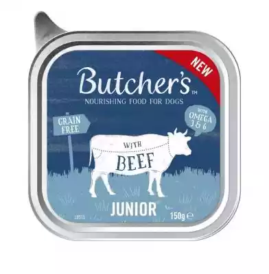 BUTCHER'S Original Junior Pasztet z wołowiną - mokra karma dla psa - 150 g
        BUTCHER'S Original Junior Pasztet z wołowiną - mokra karma dla psa - 150 gButcher's Original Junior to mokra karma w formie smakowitego pasztetu. Pokarm powstał z myślą o potrzebach żywieniowych szczeniąt ws