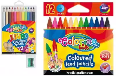 Colorino - Zestaw kredek 12 ołówkowych J Podobne : Colorino - Zestaw farby plakatowe 12 kolorów + kubek Colorino - 66603