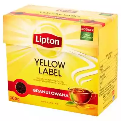 Lipton - Yellow Label Tea granulowana Podobne : LIPTON YELLOW LABEL herbata ekspresowa 184 g (92 x 2 g) - 255629