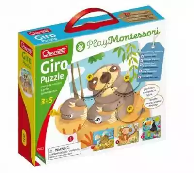Quercetti Puzzle zwierzęce Montessori Podobne : Quercetti Kaczka Flap do Pchania - 265142