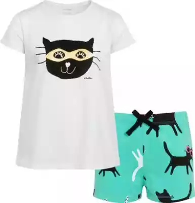 Piżama z krótkim rękawem dla dziewczynki Podobne : Piżama z krótkim rękawem dla dziewczynki, z kotem, w kolorowe grochy, różowa,  9-13 lat - 30096