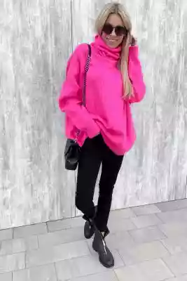 Sweter Maxi Pink ubrania