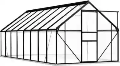 VidaXL Szklarnia z ramą podstawy antracy Podobne : Szklarnia ogrodowa stalowa konstrukcja 13,5m² 450x300x200cm - 6793