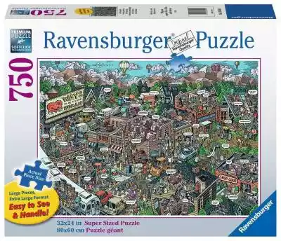 Puzzle 2D dla seniorów 750 elementów Everyday Goodness Puzzle firmy Ravensburger,  charakteryzują się wysoką jakością. Przez ponad 100 lat cieszą dzieci i dorosłych na całym świecie. SoftClick Technology oraz większy rozmiar puzzli pozwalają precyzyjnie złożyć obraz. Idealne kształty,  a t