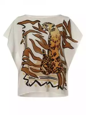 Koszulka marki Marc Cain Collections,  dzięki nadrukowi z przodu,  nadaje stylizacjom zupełnie nowy wymiar.