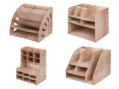 Organizer na biurko crelando,  imitacja drewnaOpis produktu	wszechstronne możliwości przechowywania zapewniają porządek i przegląd	łatwy montaż – wystarczy połączyć	wykonany z wytrzymałego,  kartonu z recyklingu o wyglądzie drewna	regał biurowy: z 5 praktycznymi półkami			idea