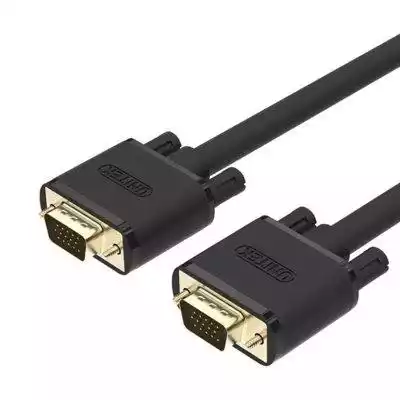 Kabel VGA Unitek HD15 M/M PREMIUM 1m; Y- Podobne : Kabel Unitek Y-C957ABK miniJack 3,5mm (F) - 2x 3,5mm (M) - 206654