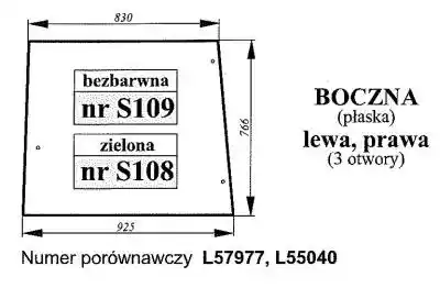 Szyba boczna John Deere bezbarwna Podobne : Szyba boczna tylna prawa Kubota BX231 - 158420