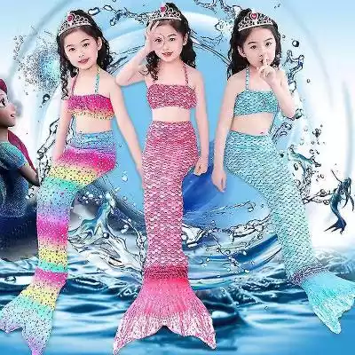 Dzieci Syrena Ogon Dla Dziewczynek Syren Podobne : Dzieci Syrena Ogon Dla Dziewczynek Syrena Kostium kąpielowy dla dzieci Urodziny Pool Party Gift V Rainbow 120CM - 2841218