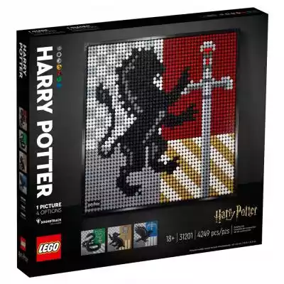 Lego art klocki harry potter herby hogwartu 31201