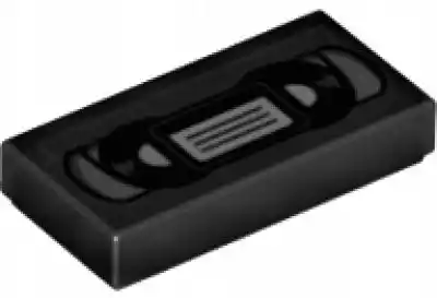 Lego kaseta vhs 1x2 akcesoria czarna 3069bpb0718