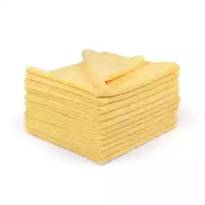 Ręczniki z mikrofibry - 10 Sztuk | Czysz Podobne : Ręczniki z mikrofibry - 10 Sztuk | Czyszczenie Osuszanie Polerowanie Samochodu | Żółty 40x40cm 300g/m2 - 1050