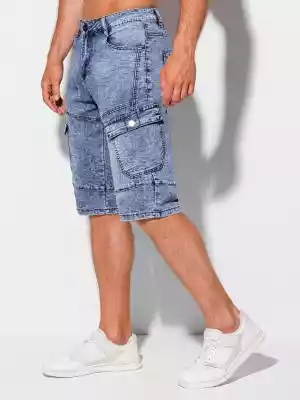 Krótkie spodenki męskie jeansowe 418W -  On/Spodenki