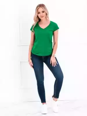 T-shirt damski basic 002SLR - zielony
 - Ona/Bluzki damskie