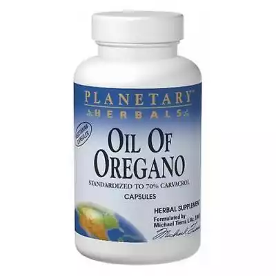 Planetarny Herbals Oil of Oregano jest z wildcrafted prawdziwe oregano (Origanum vulgare),  aromatyczne zioło,  które pochodzi z Mediter ...