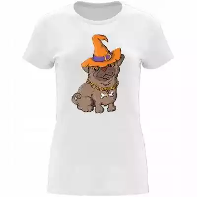 t-shirt na Halloween pies czarownicy Moda > Odzież, Buty, Dodatki > Odzież kobieca > T-shirty