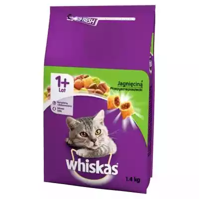         Whiskas                Sucha karma pełnoporcjowa dla dorosłych kotów.Whiskas wie,  co kocha Twój kot i czego naturalnie potrzebuje. Sucha karma Whiskas 1+ to w pełni kompletny i zbilansowany pokarm,  z optymalnym poziomem witamin i minerałów,  stworzony by pomóc Ci troszczyć się o 