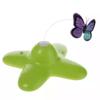 Zabawka dla kota Funny Butterfly zaskoczy twojego kota swoimi nieprzewidywalnymi ruchami i szalonym trzepotaniem,  a przy tym zapewni mnóstwo radości. Wystarczy włączyć przycisk by motyl zaczął trzepotać skrzydłami i poruszać się dookoła. Cienki drut,  do którego przymocowany jest motylek 