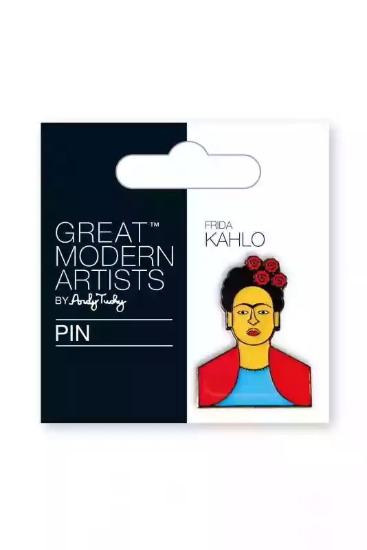 Przypinka do klapy, Kahlo Great Modern Artists by Andy Tuohy ceny i opinie