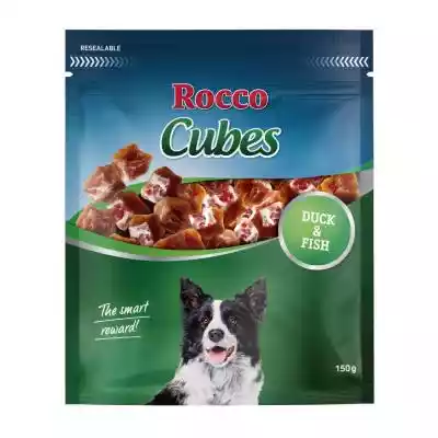 Rocco Cubes - Kaczka, 150 g Podobne : Rocco Sticks - Kurczak z łososiem, 12 sztuk (120g) - 337073