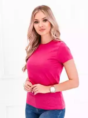 T-shirt damski basic 001SLR - różowy
 -  Podobne : Gładki t-shirt damski z półokrągłym dekoltem T-PIA - 27089