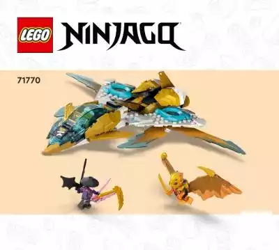 Lego Ninjago 71770 instrukcja Podobne : LEGO Ninjago 71770 Złoty smoczy odrzutowiec Zane’a - 17409